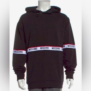 NWT Moschino Logo Tape Hoodie